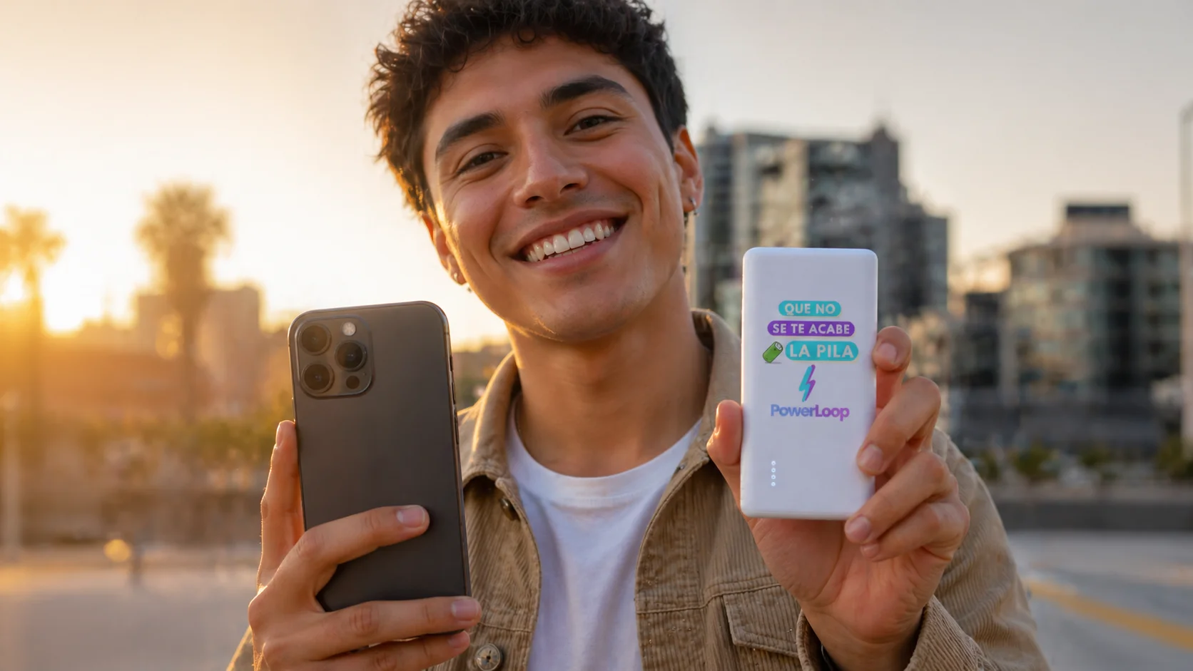 Cliente PowerLoop con powerbank